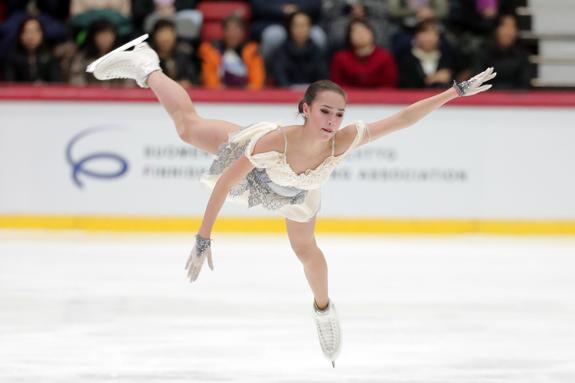 Фигуристка Алина Загитова победила на этапе Гран-при в Финляндии