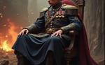 Кадыров опубликовал картину с Путиным на троне