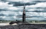 Мишель Обама спустила на воду новую подлодку ВМС США