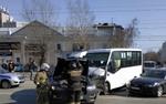В Ростове-на-Дону автобус столкнулся с  маршруткой, есть пострадавшие