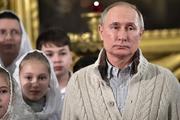 Путин отметил Рождество в Санкт-Петербурге