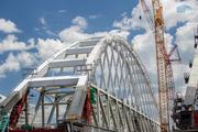 Сооружение всех опор автодорожной части Крымского моста завершено