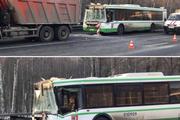 Автобус и грузовик столкнулись в Новой Москве, среди пострадавших 7 детей