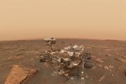 Марсоход Curiosity сделал селфи на фоне пылевой бури