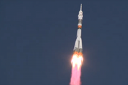Момент аварии на ракете-носителе "Союз" попал на видео
