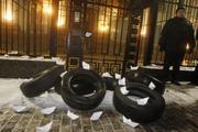 Автомобиль с российскими дипломатическими номерами сгорел в Киеве