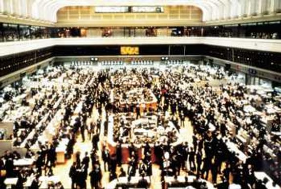 На Токийской фондовой бирже - снижение