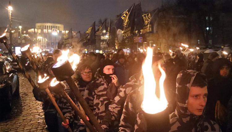 В Киеве националисты хотят пройти факельным шествием 1 января