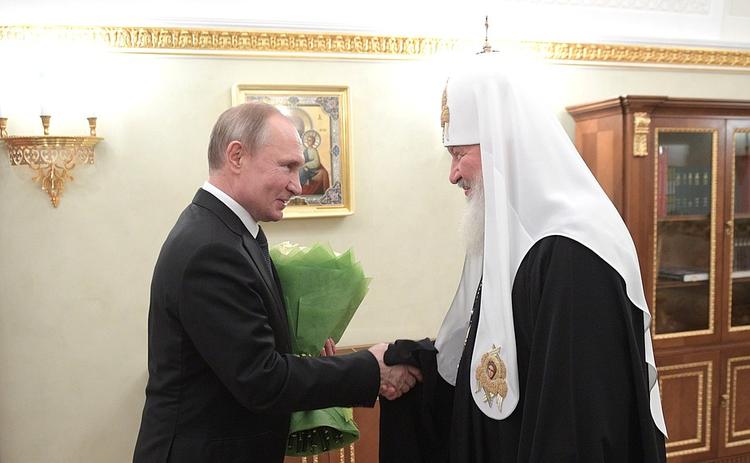 Путин поздравил предстоятеля РПЦ с одиннадцатой годовщиной интронизации