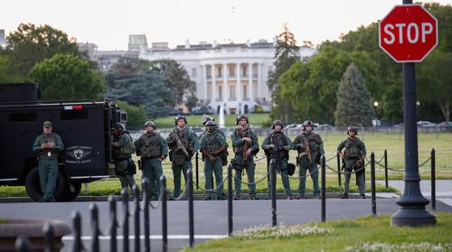 Пентагон: Войска, привлеченные для усмирения протестующих в Вашингтоне, были вооружены штыками 