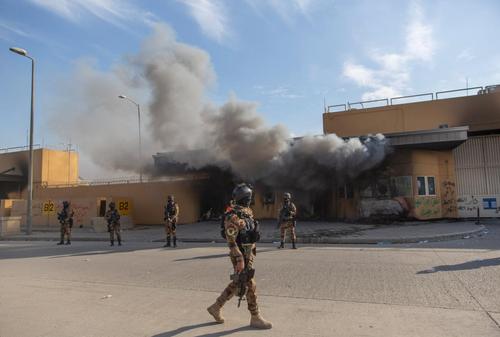 Американское посольство в Багдаде вновь подверглось ракетному обстрелу 