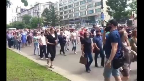 В Хабаровске прошла вторая несанкционированная акция в поддержку Фургала
