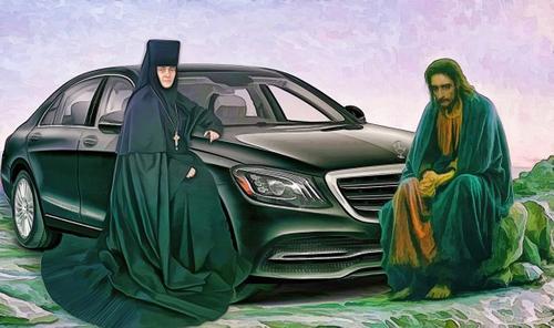 Патриарх Кирилл благословил настоятельницу Покровского монастыря игуменью Феофанию на продажу автомобиля Mercedes