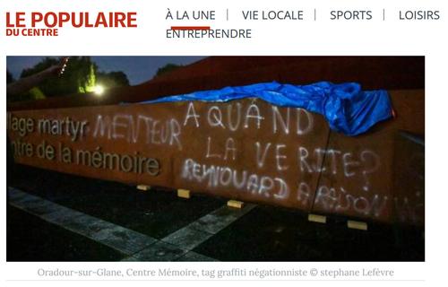 Во Франции вандалы разрисовали мемориал Второй мировой