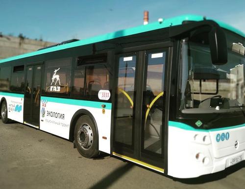 В Челябинске запустили тестовый автобус на экологически чистом топливе