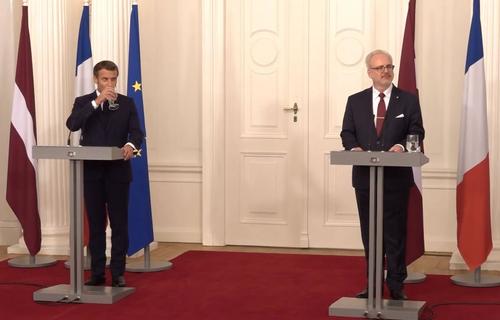 Визит президента Франции в Латвию: нужно налаживать стратегический диалог с РФ