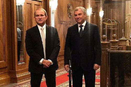 Володин и Медведчук обсудили активизацию межпарламентского взаимодействия