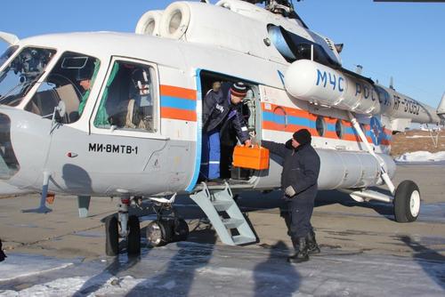 За день в Хабаровском крае вертолет экстренно эвакуировал восемь пациентов