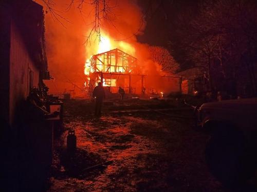 Под Новороссийском сгорел дотла жилой дом