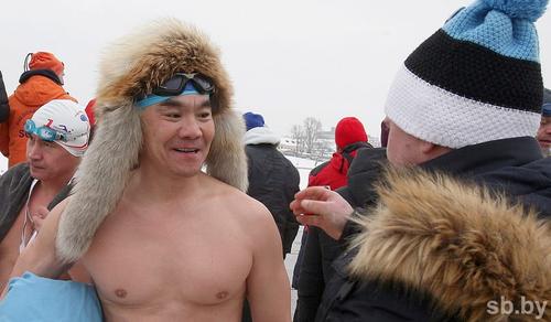 Монгольский пловец поддержал акцию «Закаленная Россия – сильная страна»