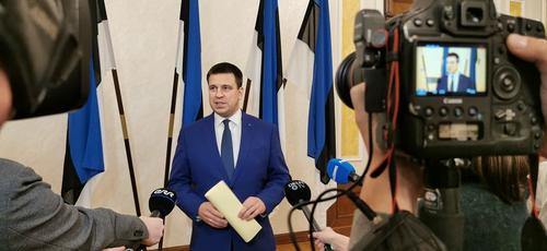 Правительство Эстонии сложит полномочия в связи с решением премьера Юри Ратаса подать заявление об уходе