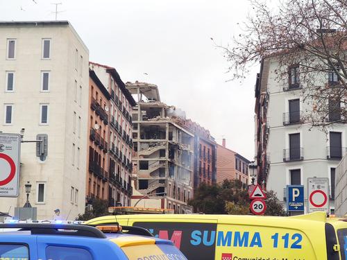 Количество пострадавших при взрыве в центре Мадрида увеличилось до одиннадцати