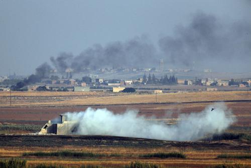 Турецкие военные обстреляли города Тель-Рифаат и Минг на севере Сирии