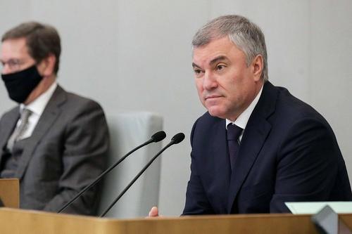 Володин призвал депутатов вовремя подать декларации о доходах