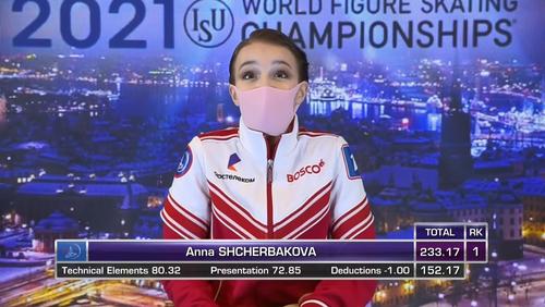 Анна Щербакова - чемпионка мира по фигурному катанию. Туктамышева завоевала серебро, Трусова - бронзу