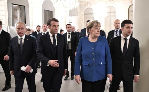 На Украине раскритиковали подготовку переговоров Путина, Меркель и Макрона без Зеленского 