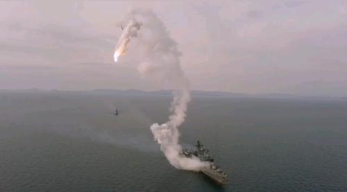 Видео: Неудачный пуск крылатой ракеты «Калибр»