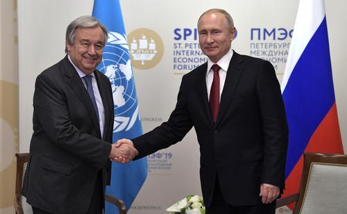 Генсек ООН планирует провести онлайн-переговоры с Путиным в Москве 