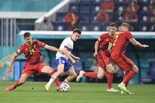 Сборная России в стартовом матче ЕВРО-2020 проиграла Бельгии