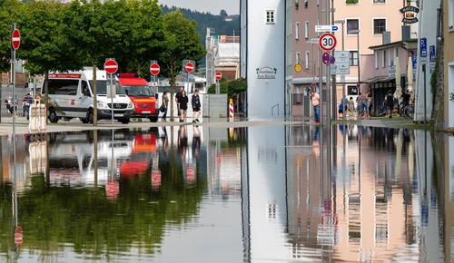 В Германии во время наводнений сработали средства предупреждения о катастрофе