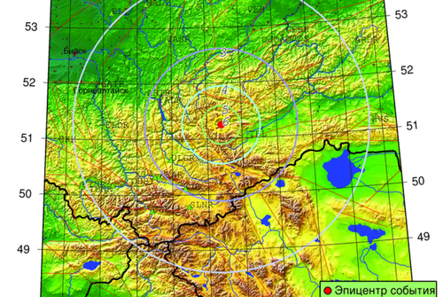 Землетрясение магнитудой 4,8 произошло в Туве