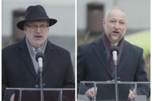 Латвийцы освистали президента Левитса и министра Борданс на открытии памятника