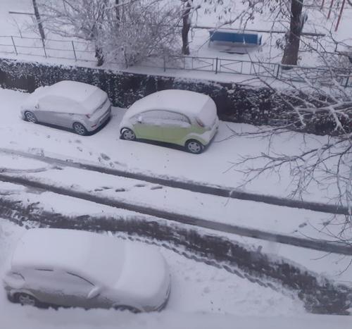 В Краснодаре образовались сугробы, снегом засыпано все черноморское побережье Кавказа