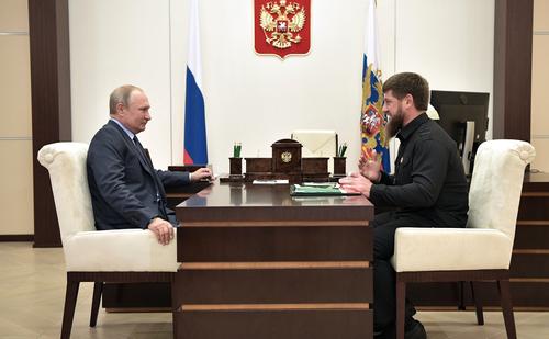 В пресс-службе Кадырова раскрыли подробности встречи с Путиным в Москве 