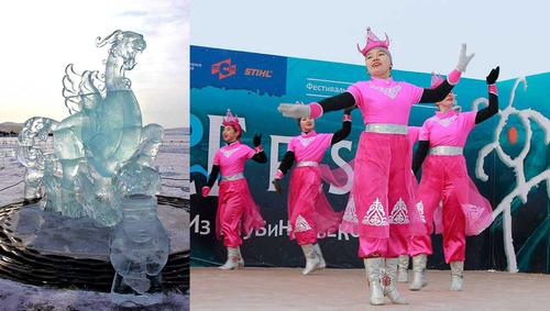 На Байкале проходит конкурс ледяной скульптуры Olkhon Ice Fest 2022
