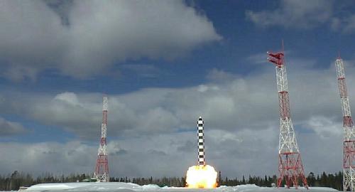 Минобороны РФ провело успешный пуск межконтинентальной баллистической ракеты «Сармат»