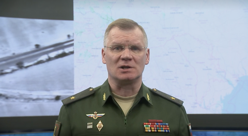 Конашенков: фронтовая и армейская авиация ВКС РФ атаковала 79 военных объектов Украины