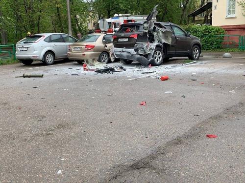 В Мытищах произошёл взрыв в багажнике припаркованного авто – предполагается РПГ