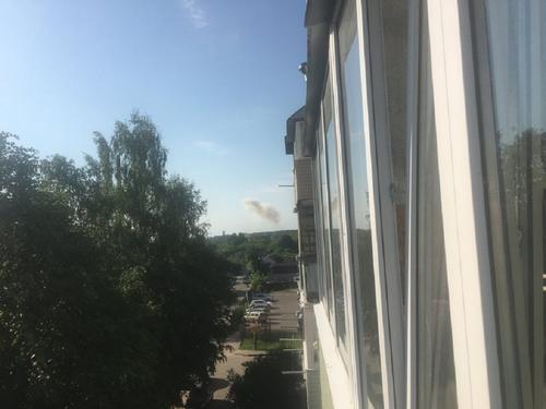 В Сети разместили видеоролик с приблизительного места взрыва при обстреле Клинцов в Брянской области