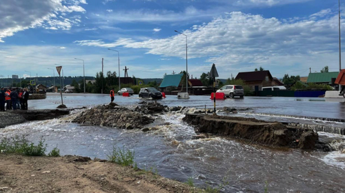 В Хабаровском крае ливни подтопили три участка внутрепоселковых дорог