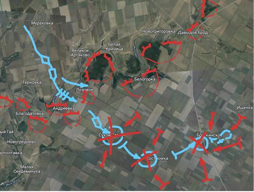 После прорыва на Андреевском участке украинские подразделения угодили сразу в несколько огневых мешков