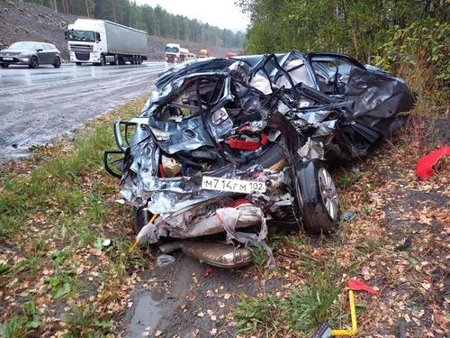 На трассе М5 в Челябинской области 36-летний водитель выехал на встречку и погиб