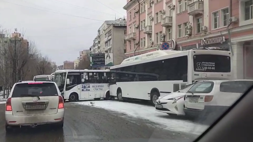 В Хабаровске из-за гололеда произошло 40 ДТП за день