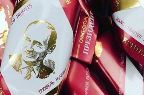 В Воронеже продают конфеты с изображением Путина за 5 тысяч рублей