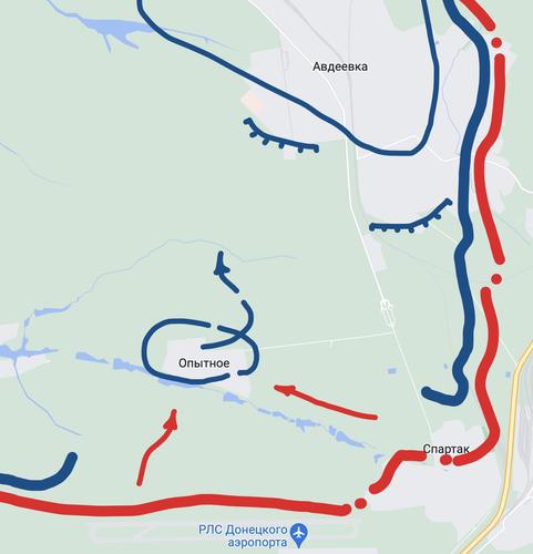 На Донецком направлении союзные силы охватывают Авдеевку с юго-запада