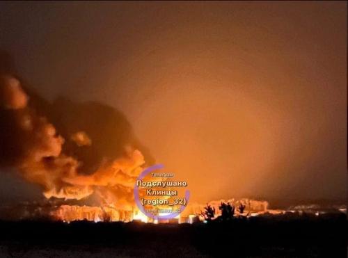 Огнеборцы локализовали пожар на резервуарах с нефтепродуктами в Суражском районе Брянской области